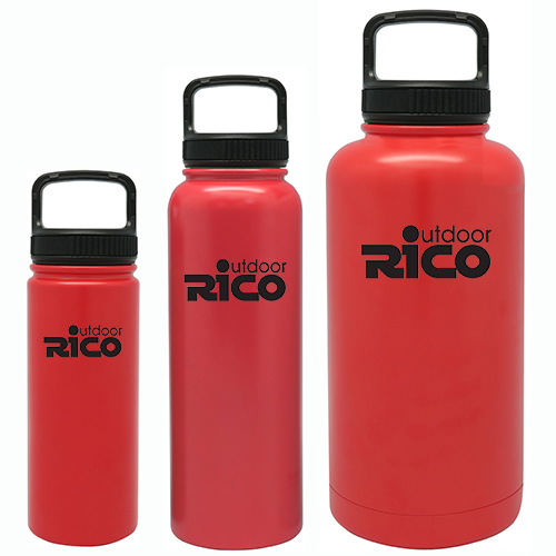 Durable Stainless Steel Vacuum Sports Bottle Red 40Oz