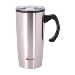 20oz Classic Handle Stainless Steel Double Wall Travel Mug 