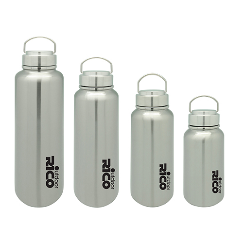Stainless Steel Vacuum Sports Bottle with Loop 1000ml