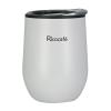White Black Stainless Steel Double Wall Coffee Mug 